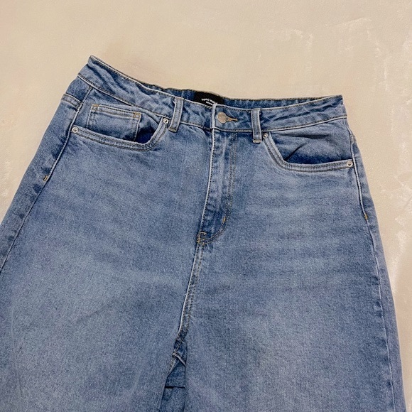 vero moda zoe super high waist mom denim jeans - Picture 6 of 14